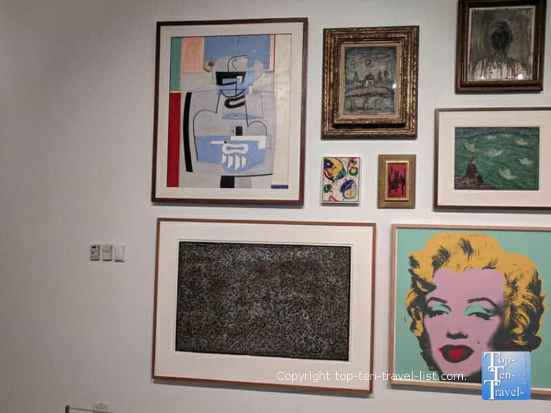 Colorful artwork at the Bechtler Museum of Modern Art in Uptown Charlotte, North Carolina