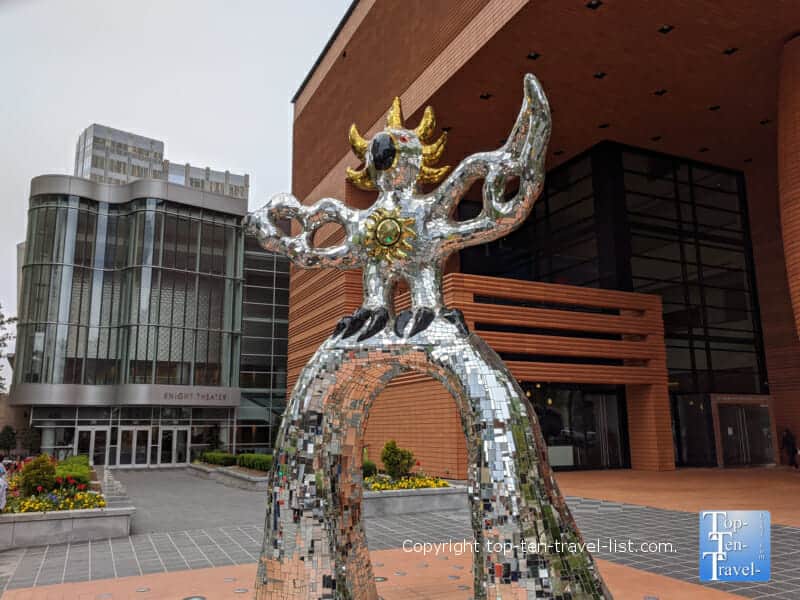 Unique sculpture at the Bechtler Museum of Modern Art in Uptown Charlotte, North Carolina