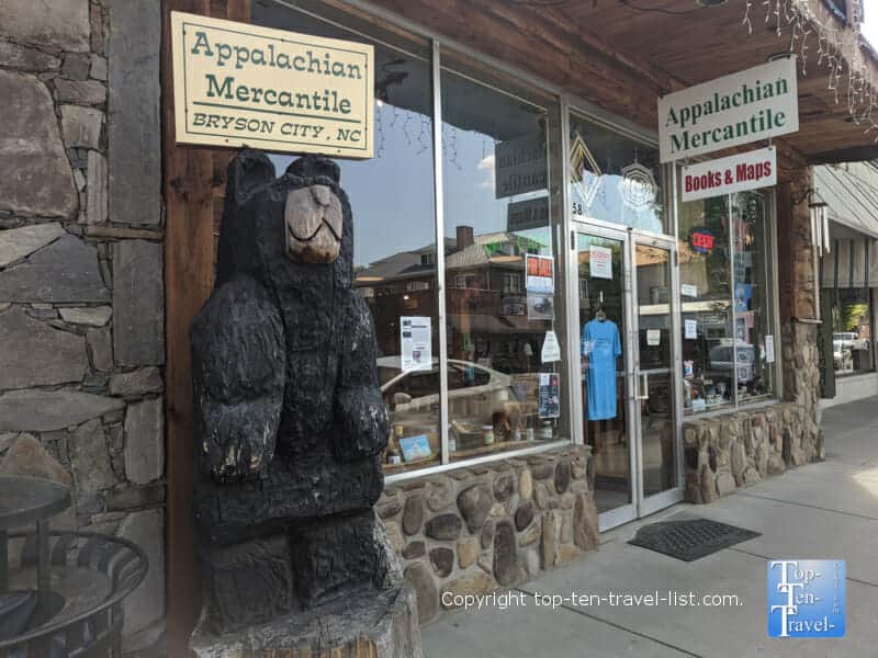 Appalachian Mercantile in downtown Bryson City, North Carolina 