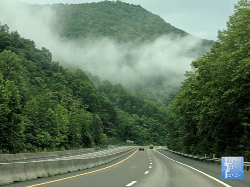 Scenic drive in the Smoky Mountains