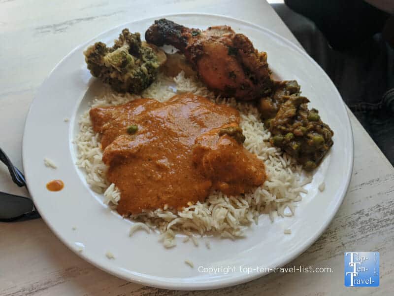 Paneer tikka masala at Mehfil Asheville
