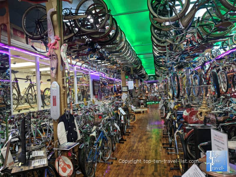 Endless bikes at Bicycle Heaven in Pittsburgh