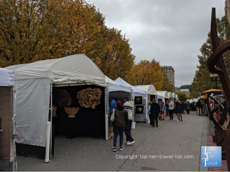 Asheville Fine Art Show in Pack Square 