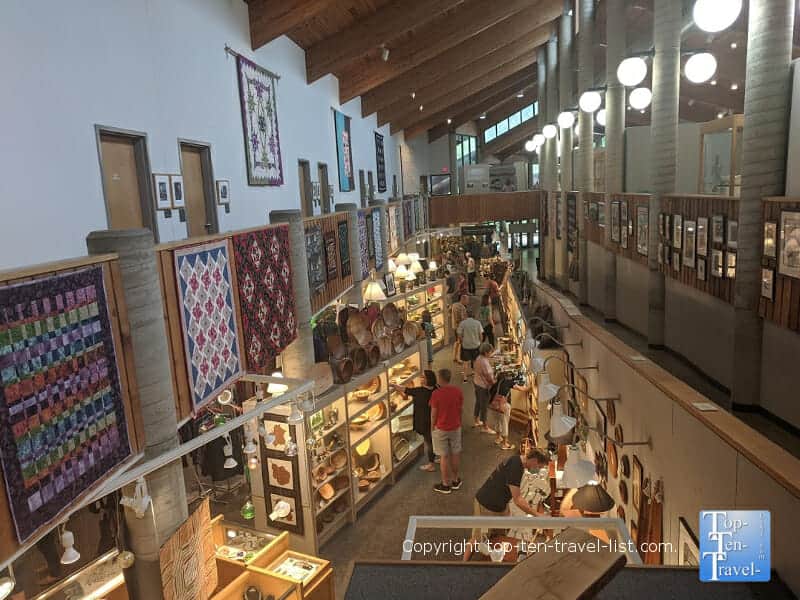 Beautiful artwork at the Folk Art Center along the Blue Ridge Parkway in Western North Carolina 