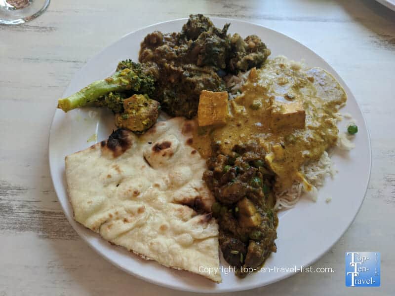 Great Indian buffet at Mehfil in Asheville, North Carolina