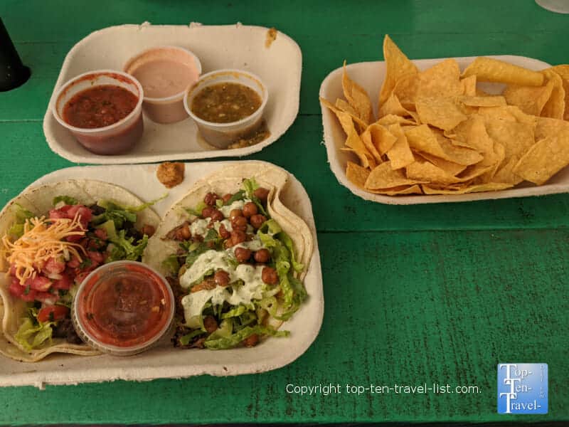 Great tacos at White Duck in Asheville, NC