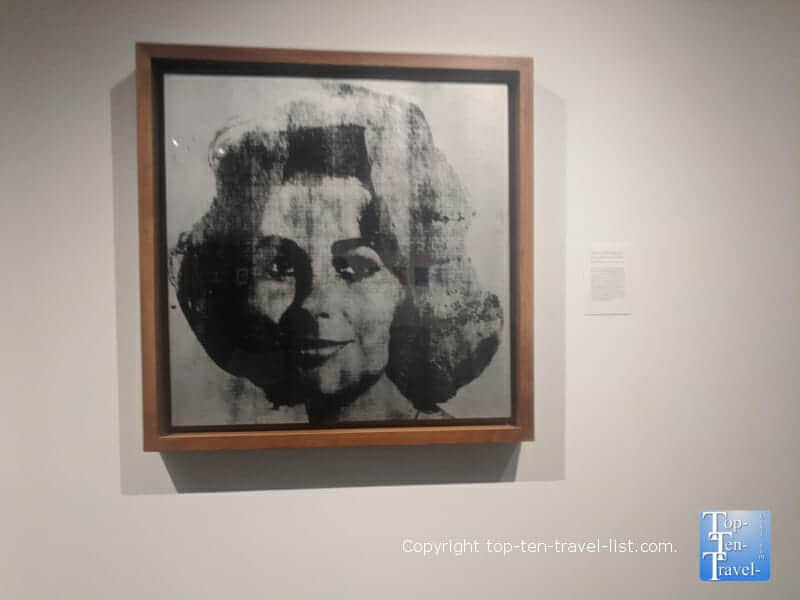 Elizabeth Taylor silkscreen at The Andy Warhol Museum in Pittsburgh