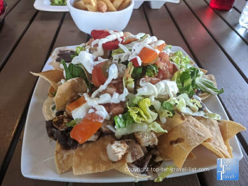 Chicken nachos at Salty's Island Bar in Clearwater, Florida 