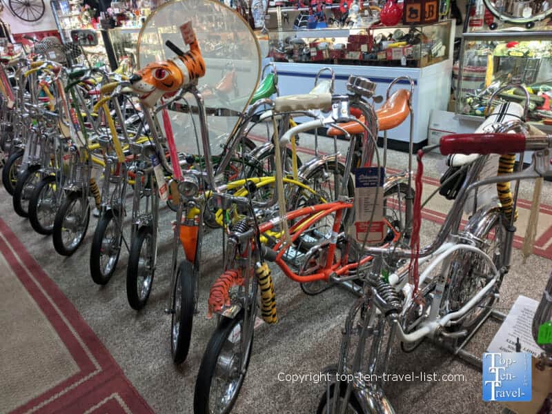 Vintage Schwinn bikes at Bicycle Heaven in Pittsburgh