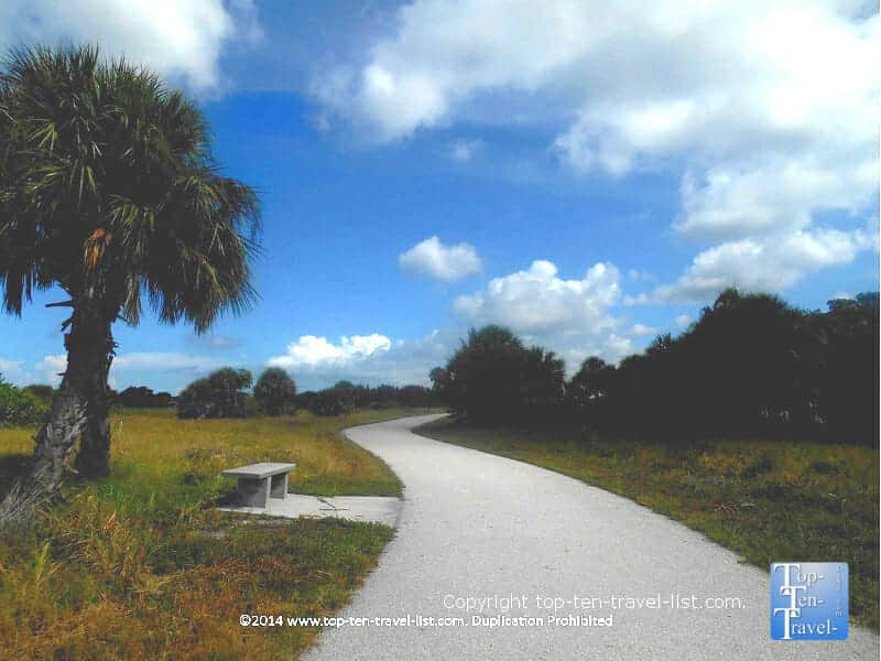 Fort deSoto bike path trail
