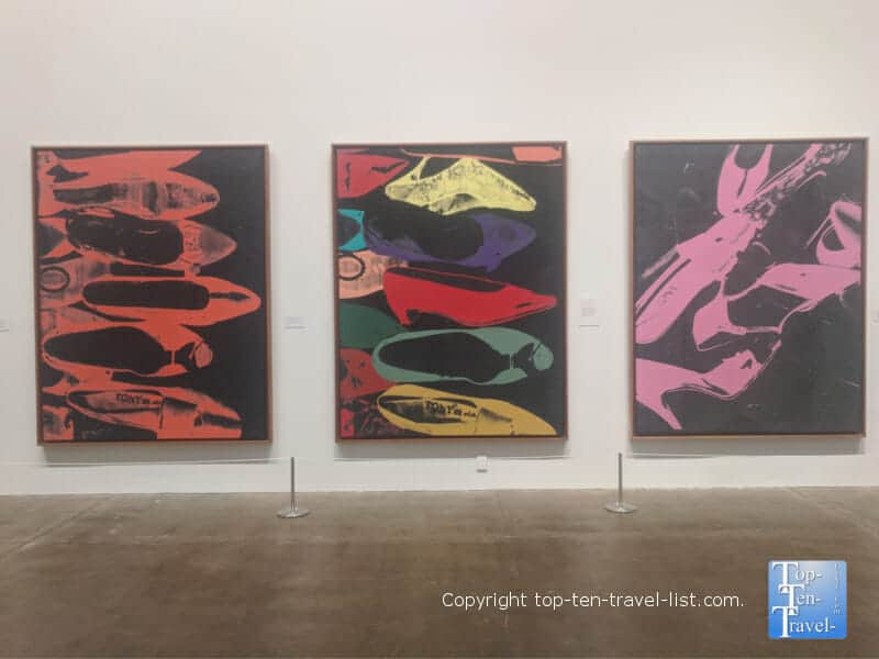Shoes at The Andy Warhol Museum in Pittsburgh, PA