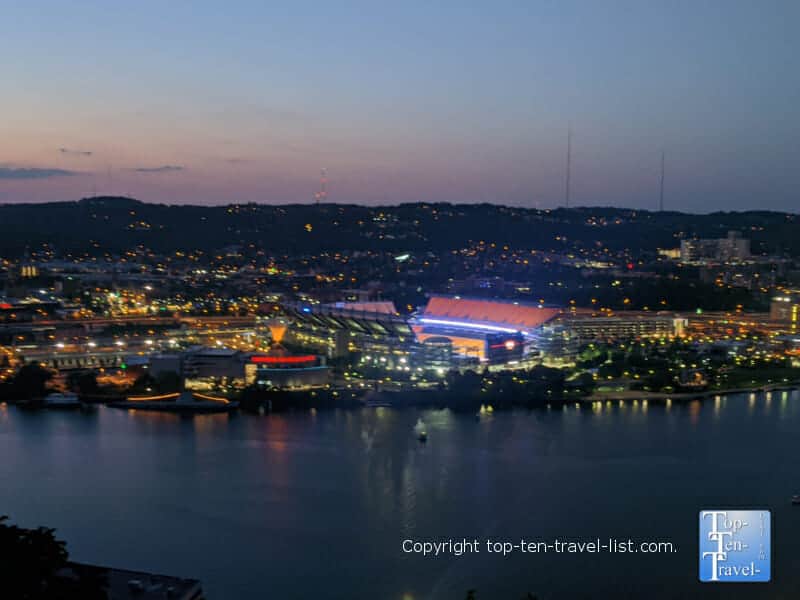 Pittsburgh Steelers stadium seen from Mt. Washington