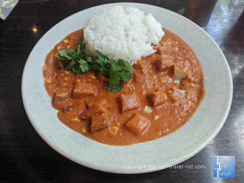 South Indian Kerala curry at Blue Dream Curry in Asheville, North Carolina