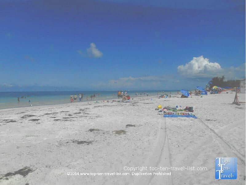 White sand beach at Fort deSoto Park
