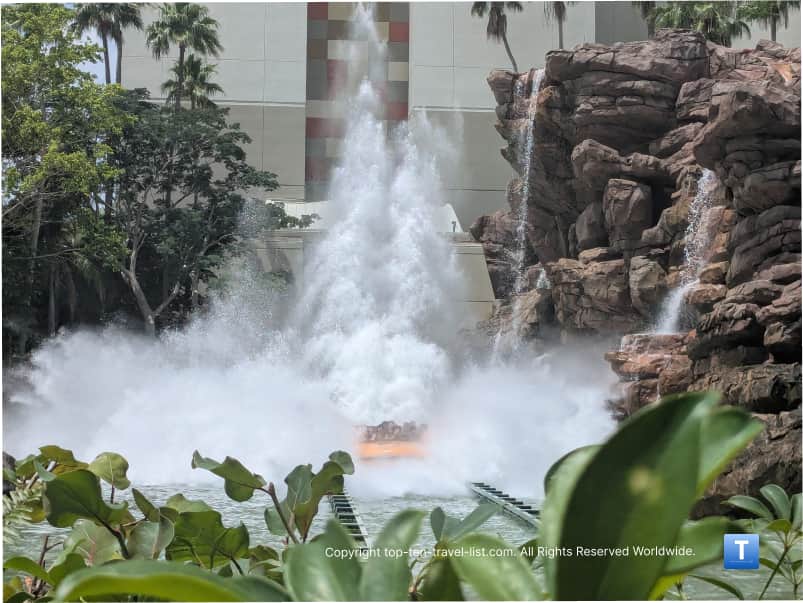 Getting soaked on Jurassic Park river adventure at Universal