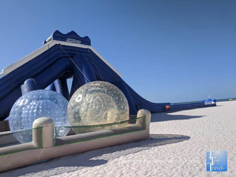 world's largest inflatable slide in Treasure Island, FL