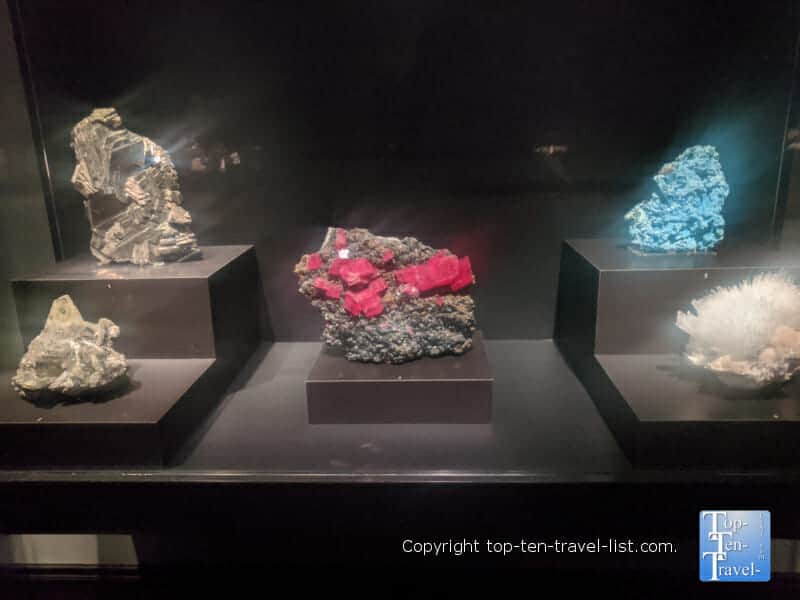 Hall of Minerals and Gems at The Carnegie Museum of Natural History in Pittsburgh