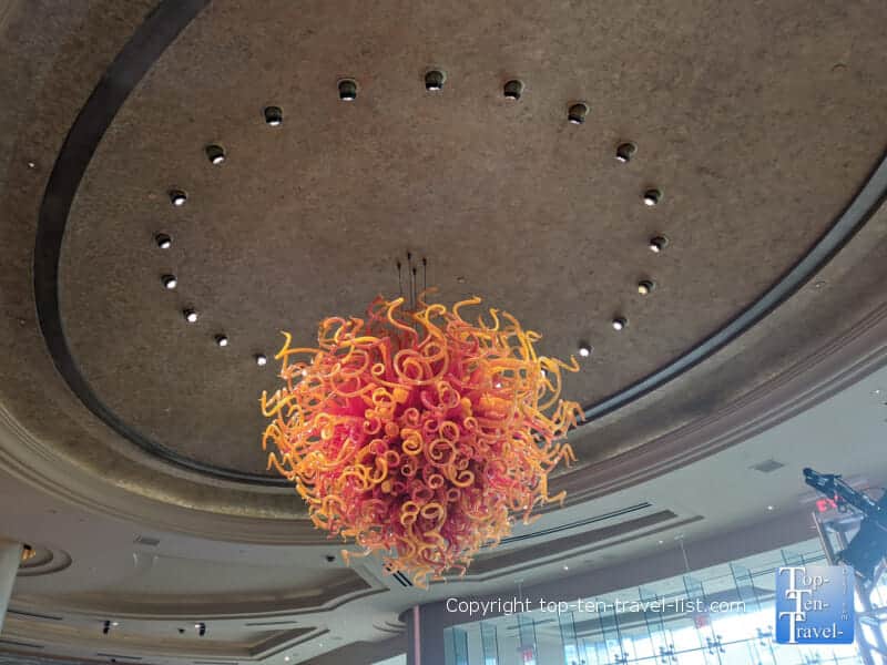 Chihuly chandelier at The Borgata in Atlantic City