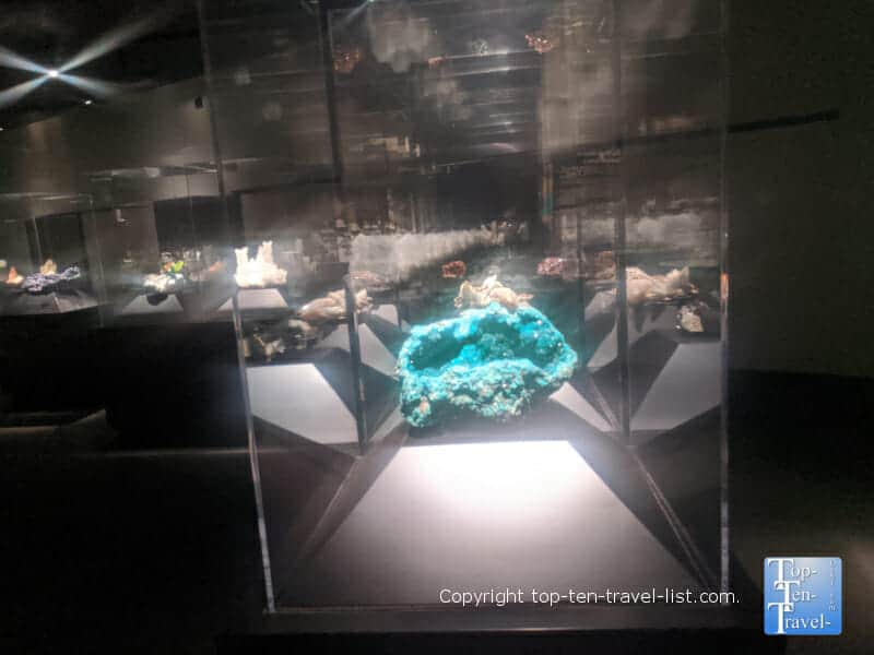 Hall of Minerals and Gems at The Carnegie Museum of Natural History in Pittsburgh