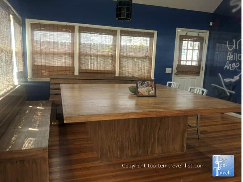 Jersey Shore house dining room table in Seaside Heights