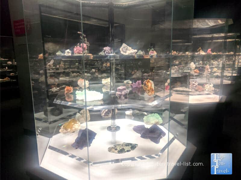 Hall of Minerals and Gems at The Carnegie Museum of Natural History in Pittsburgh