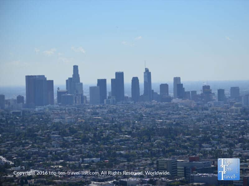 View of the L.A. skyline from the Griffith Observatory