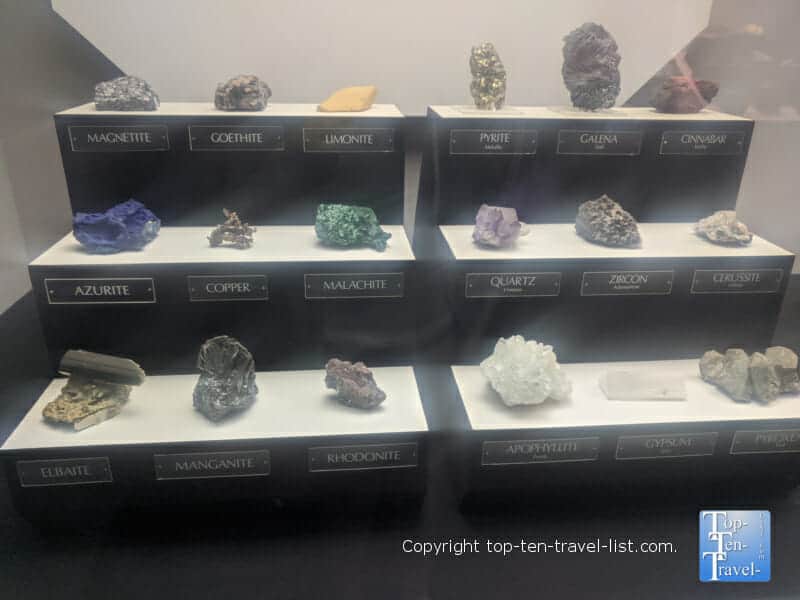 Hall of Minerals and Gems at The Carnegie Museum of Natural History in Pittsburgh