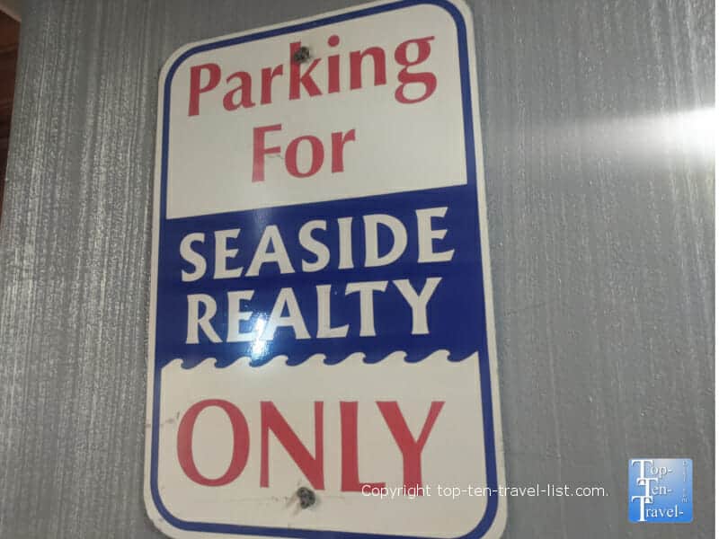 Seaside sign at the Jersey Shore house