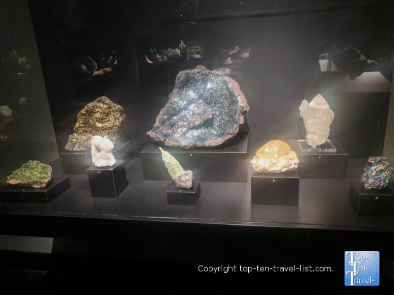 Hall of Minerals and Gems at The Carnegie Museum of Natural History in Pittsburgh