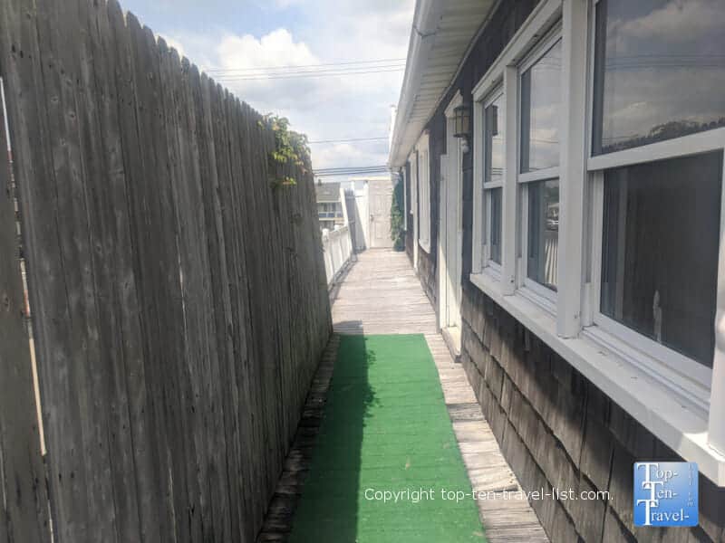 Outside area of the Jersey Shore house
