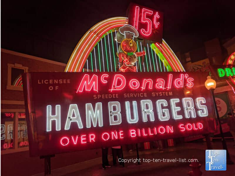 McDonald's neon sign at The American Sign Museum in Cincinnati