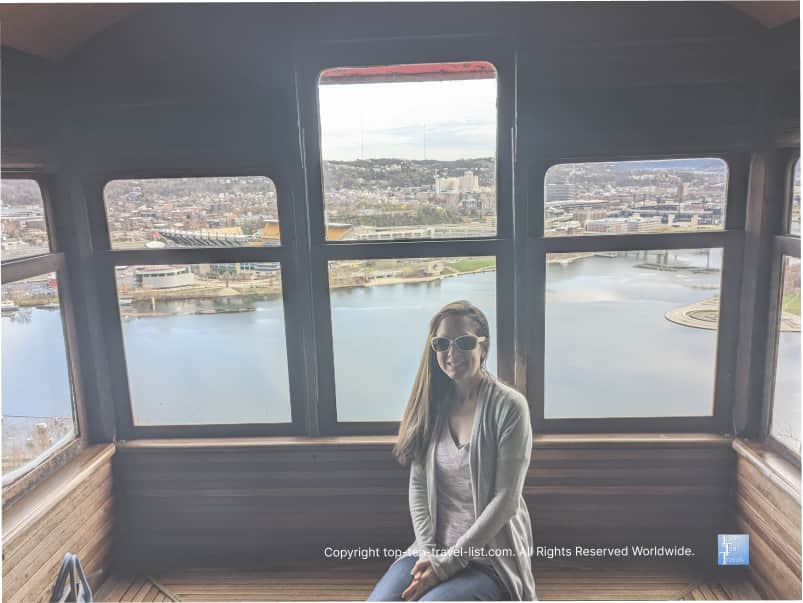 The Duquesne Incline ride in Pittsburgh