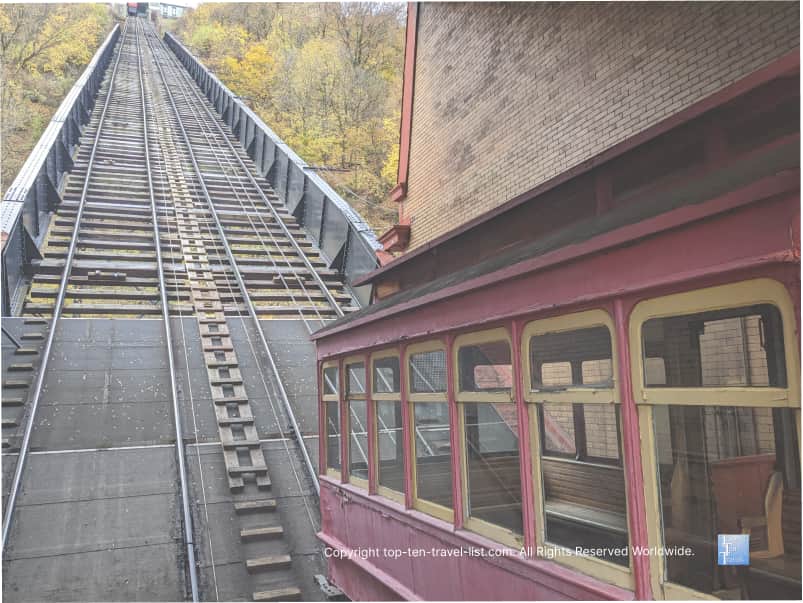 Duquesne Incline tracks in Pittsburgh