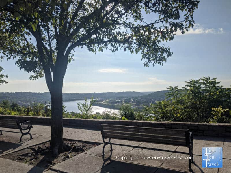 River views via Eden Park in Cincinnati