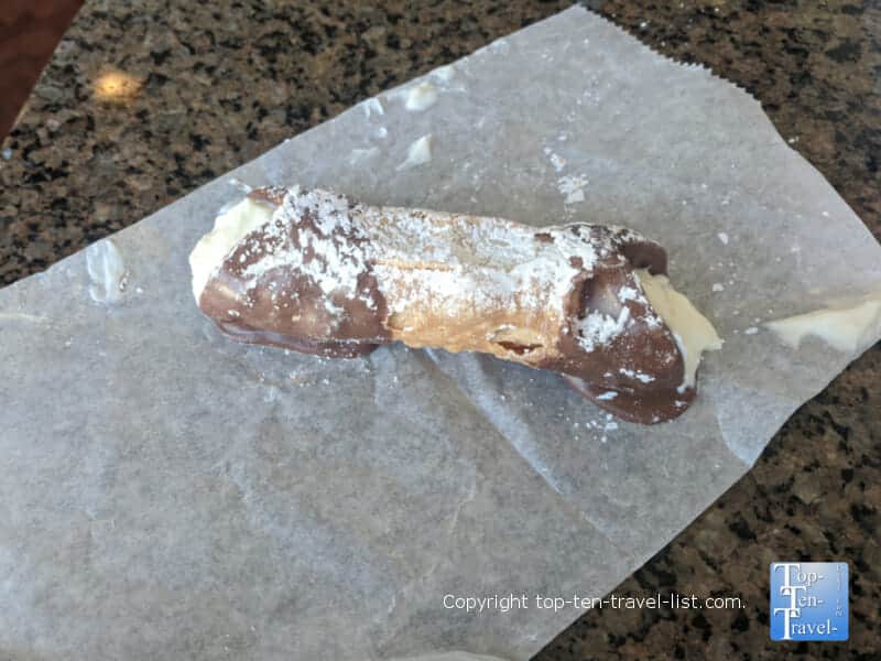 Cannoli in Cleveland's Little Italy neighborhood 