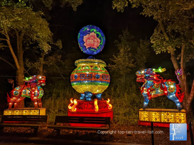 Gorgeous display at the Asian Lantern Festival at the Pittsburgh Zoo