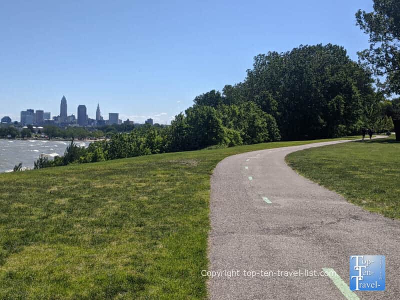 Beautiful views at Edgewater park in Cleveland, Ohio 