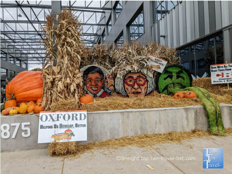 Warhol display at the Monster Pumpkin Festival in Pittsburgh