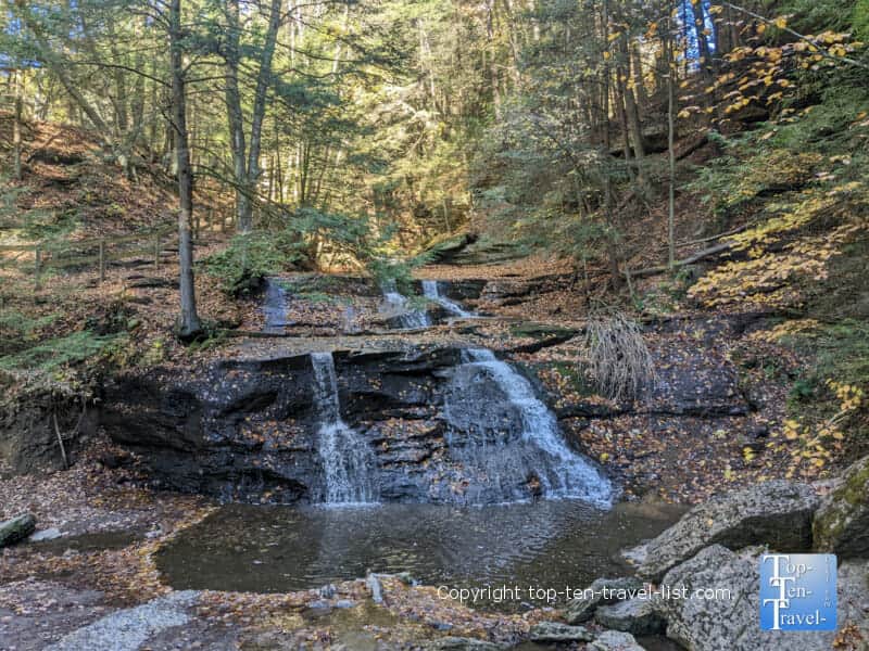 Autumn walk to Hells Hollow at McConnells Mill State Park 