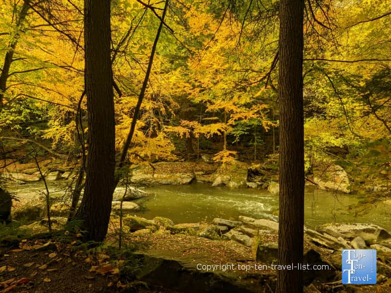 Fall foliage at McConnells Mill State Park in Pennsylvania 