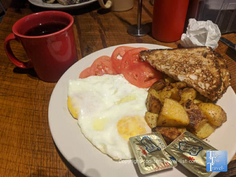 Breakfast at Cafe Raymond in the Strip District of Pittsburgh
