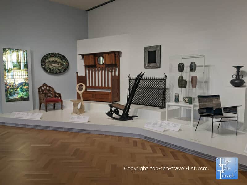 Decorative art and design pieces at The Carnegie Museum of Art in Pittsburgh, PA