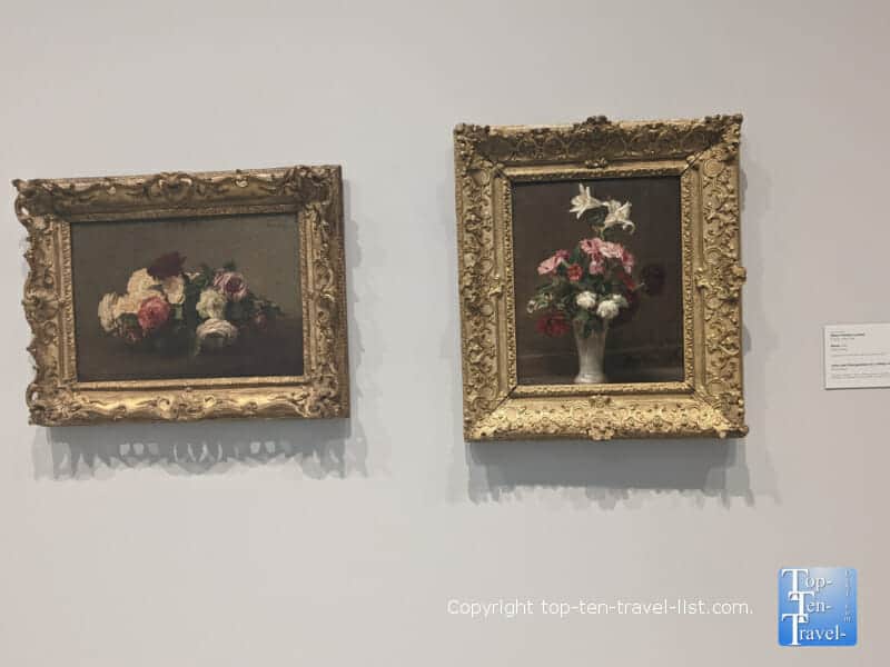 Floral paintings at The Carnegie Museum of Art in Pittsburgh, PA