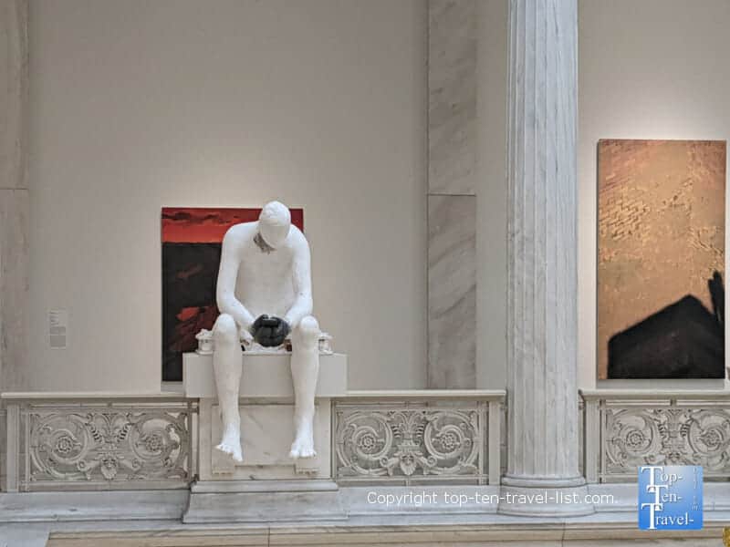 Hall of Sculpture Black Phone at The Carnegie Museum of Art in Pittsburgh, PA