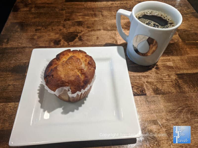 Banana muffin at Convive Coffee in Pittsburgh