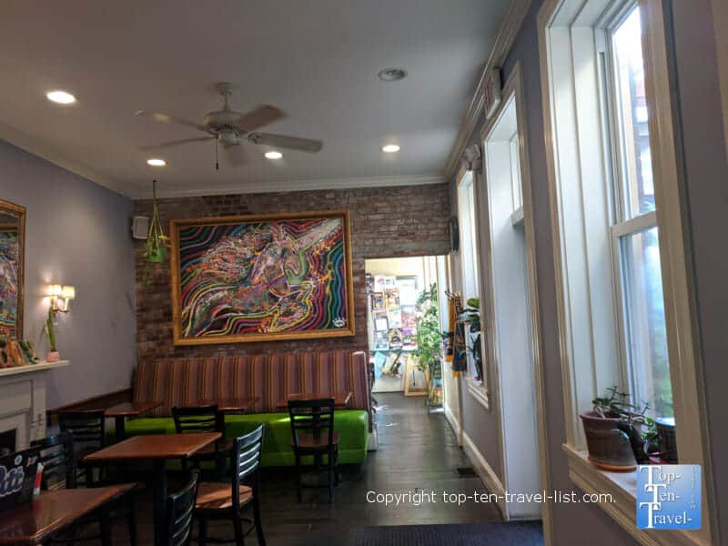 Funky vibe at Big Dog Coffee in Pittsburgh 