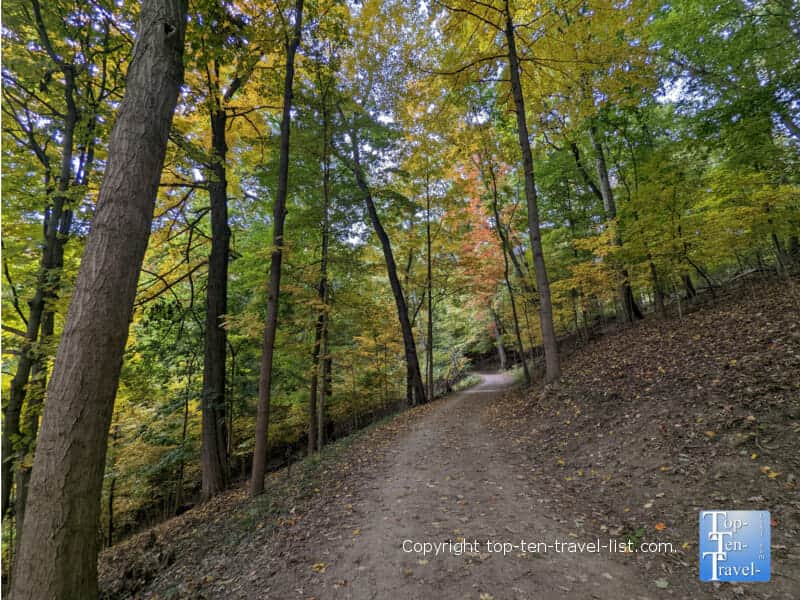 Fall hike at Frick Park in Pittsburgh