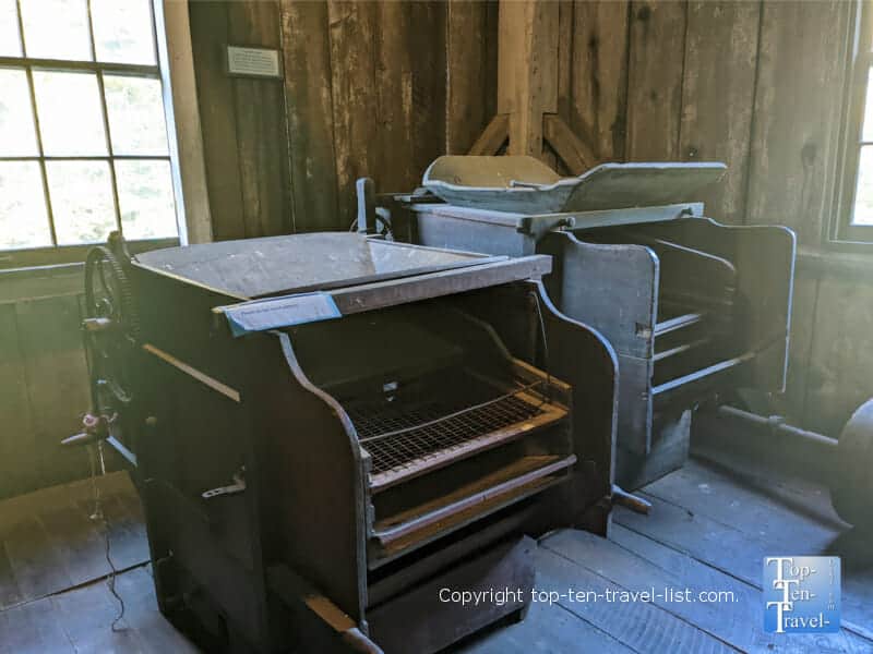 Grist Mill tour at McConnells Mill State Park in Lawrence County, PA