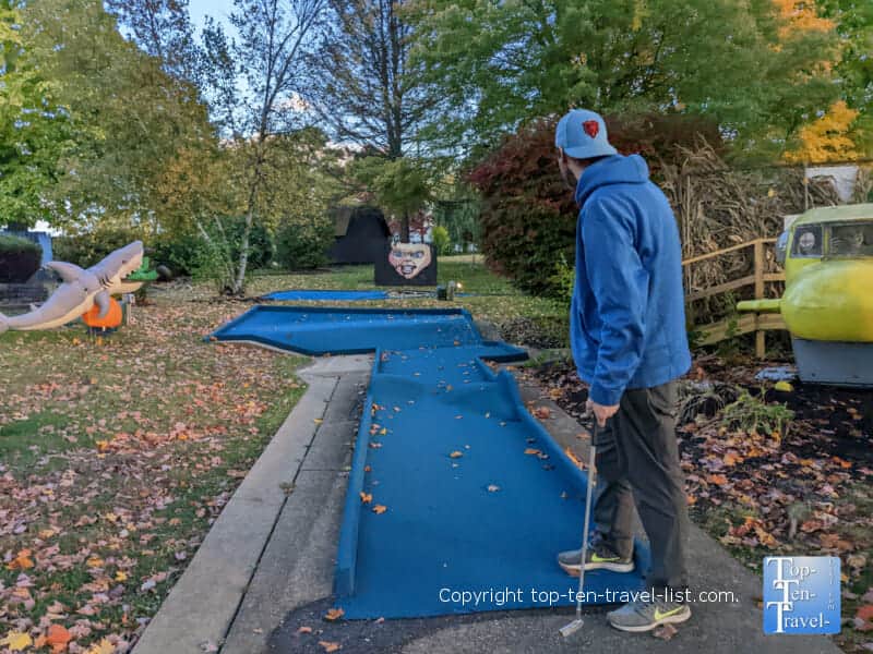 Haunted mini golf at the Windmill