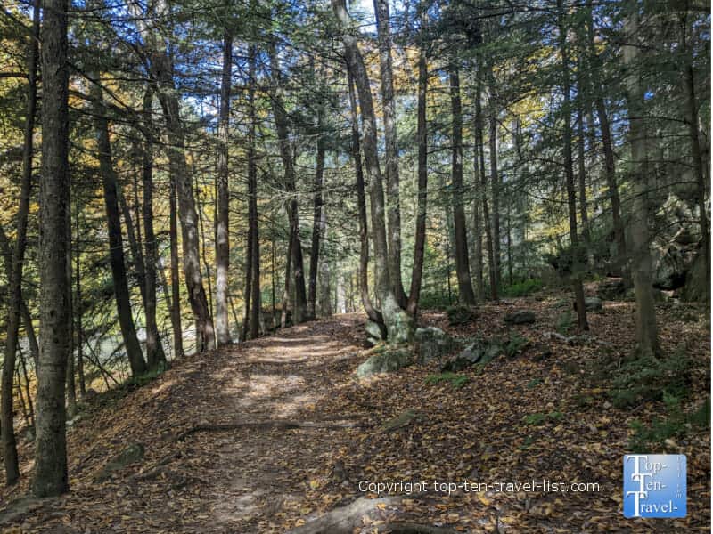 Hiking at McConnells Mill State Park in Lawrence County, PA